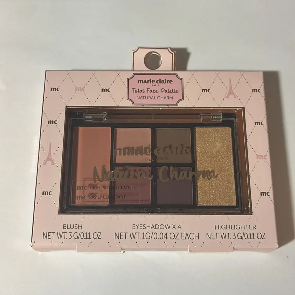 🌿Marie Claire Paris Total Face Palette – Natural Charm